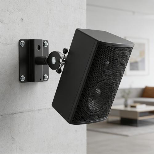 Preview: InLine® Lautsprecher Wandhalterung bis 15kg 2er Set schwarz