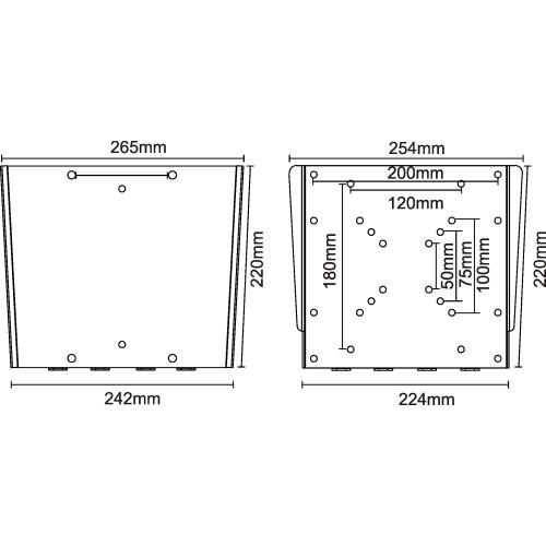 InLine® Wandhalterung für Flachbildschirme 43-104cm (17-42") max. 30kg