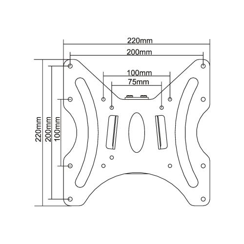 InLine® Wandhalterung für Flachbildschirme 58-107cm (23-42") max. 30kg