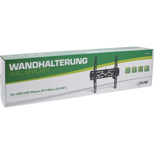 Preview: InLine® TV Wandhalterung 81-140cm (32-55") max. 50kg