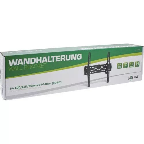 InLine® TV Wandhalterung 81-140cm (32-55") max. 50kg