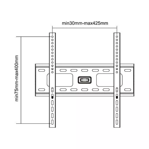 Wandhalterung für TFT/LCD/LED/Plasma – 32-55", max. 75 kg