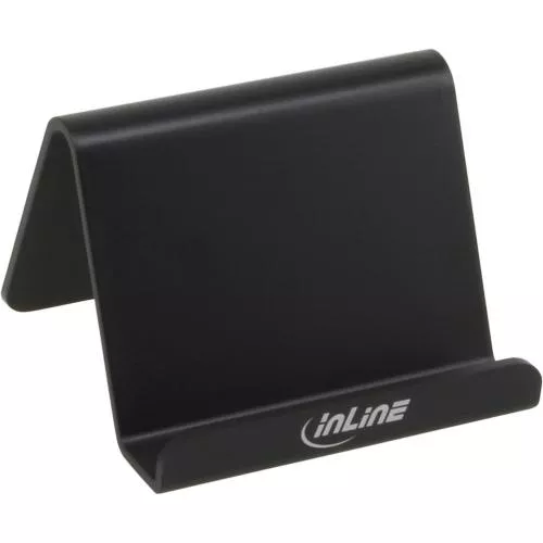 InLine® Smartphone und Handy Halterung für Schreibtisch Regal schwarz