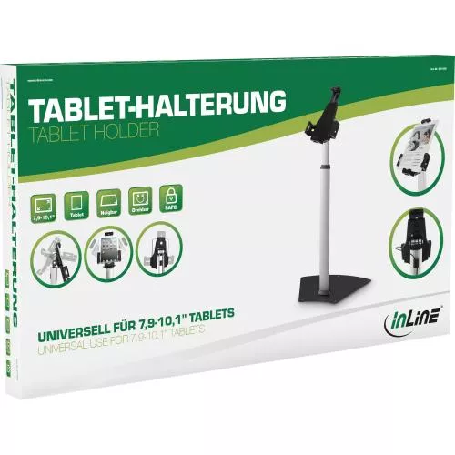 Tablet Bodenhalterung abschließbar für 7,9–10,1" – höhenverstellbar, neigbar, drehbar