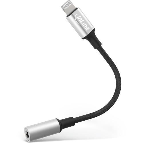 InLine® Lightning Audio Adapter Kabel 0,1m