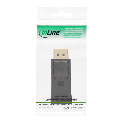 InLine® DisplayPort Adapter DisplayPort Stecker auf HDMI Buchse 4K2K mit Audio schwarz
