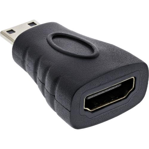 Preview: InLine® HDMI Adapter HDMI A Buchse auf Mini HDMI C Stecker 4K 60Hz kompatibel vergoldete Kontakte