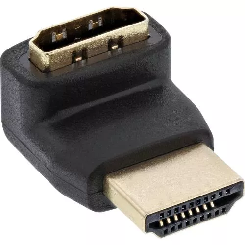 InLine® HDMI Adapter Stecker Buchse gewinkelt oben vergoldete Kontakte 4K2K