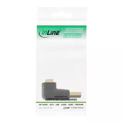 InLine® HDMI Adapter Stecker Buchse gewinkelt oben vergoldete Kontakte 4K2K