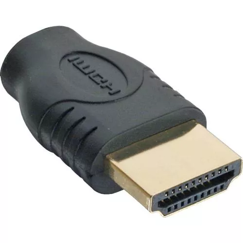 InLine® HDMI Adapter HDMI A Stecker auf Micro HDMI D Buchse vergoldete Kontakte