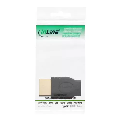 InLine® HDMI Adapter HDMI A Stecker auf Micro HDMI D Buchse vergoldete Kontakte