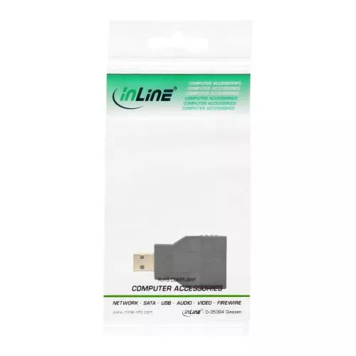 InLine® HDMI Adapter Mini HDMI C Buchse auf Micro HDMI D Stecker 4K2K kompatibel vergoldete Kontakte