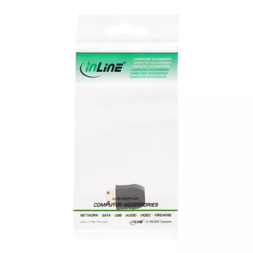 InLine® HDMI Adapter Mini HDMI C Stecker auf Micro HDMI D Buchse vergoldete Kontakte