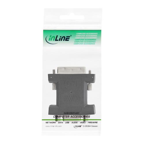Preview: InLine® DVI-A Adapter Analog 12+5 Stecker auf 15pol HD Buchse VGA