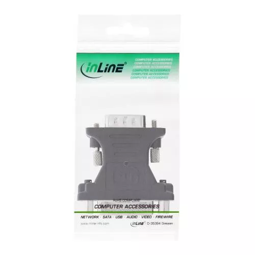 InLine® DVI-A Adapter Analog 24+5 Buchse auf 15pol HD Stecker VGA