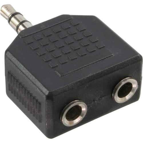 InLine® Audio Adapter 3,5mm Klinke Stecker an 2x 3,5mm Klinke Buchse Stereo