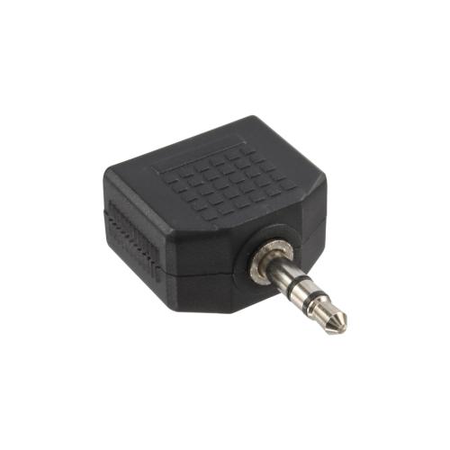 Preview: InLine® Audio Adapter 3,5mm Klinke Stecker an 2x 3,5mm Klinke Buchse Stereo