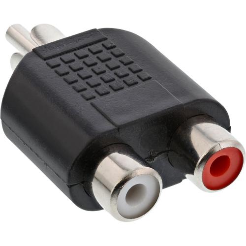 Preview: InLine® Audio Adapter Cinch Stecker an 2x Cinch Buchse