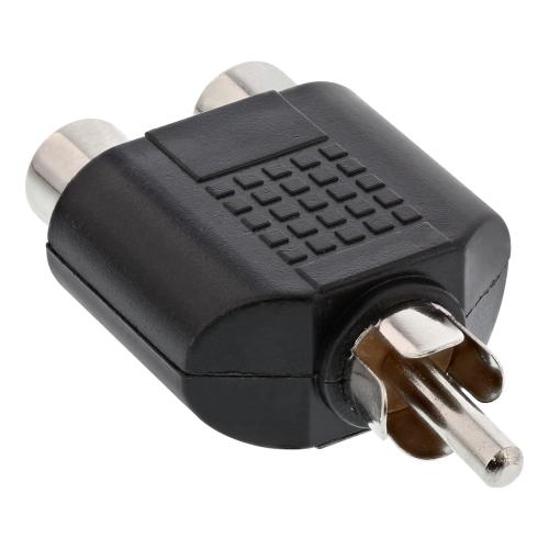 Preview: InLine® Audio Adapter Cinch Stecker an 2x Cinch Buchse