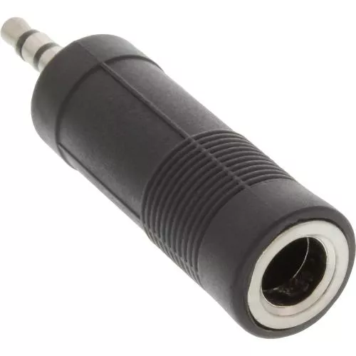 InLine® Audio Adapter 3,5mm Klinke Stecker Stereo an 6,3mm Klinke Buchse Stereo