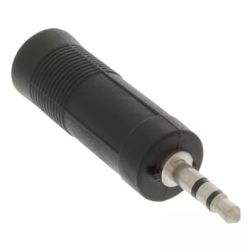 InLine® Audio Adapter 3,5mm Klinke Stecker Stereo an 6,3mm Klinke Buchse Stereo
