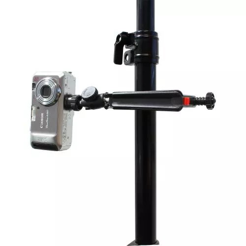 InLine® Tisch Stativ 190mm mit Schraubzwinge schwarz mit Kugelkopf