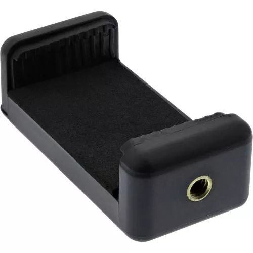 InLine® Universal Handyklemme für Selfiestick Smartphone Stativ Adapter schwarz