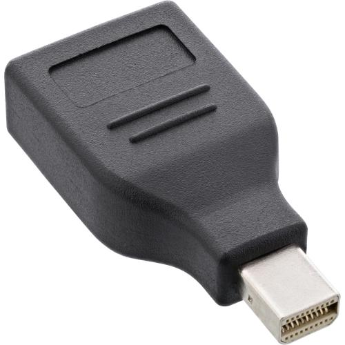 Preview: InLine® DisplayPort Konverter mini DisplayPort Stecker auf HDMI Buchse FullHD/60Hz schwarz