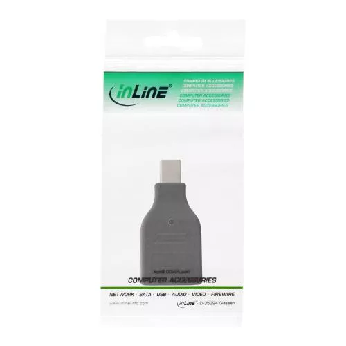 InLine® DisplayPort Konverter mini DisplayPort Stecker auf HDMI Buchse FullHD/60Hz schwarz