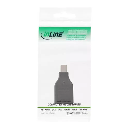 InLine® DisplayPort Adapter mini DisplayPort Stecker auf DisplayPort Buchse 4K/60Hz schwarz