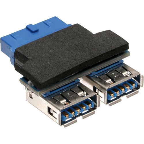 InLine® USB 3.0 Adapter, 2x Buchse A auf Pfostenanschluss