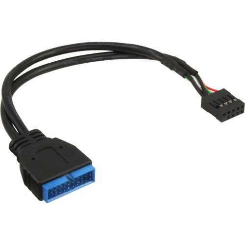 InLine® USB 2.0 zu 3.0 Adapterkabel intern USB 2.0 Mainboard auf USB 3.0 intern 0,3m