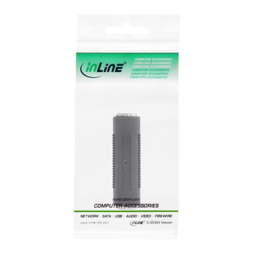 Preview: InLine® Audio Adapter 3,5mm Klinke Buchse Buchse Stereo