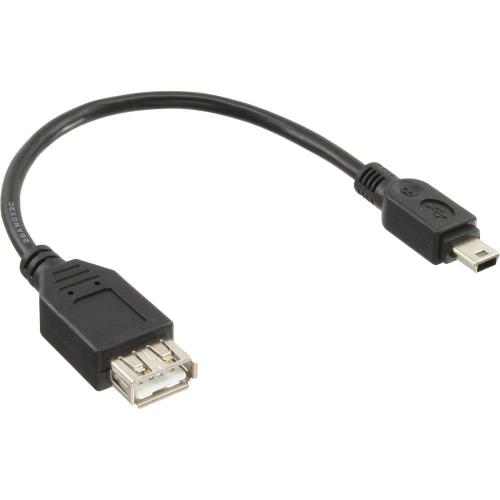 InLine® USB 2.0 Adapterkabel Buchse A auf Mini 5pol Stecker 0,2m