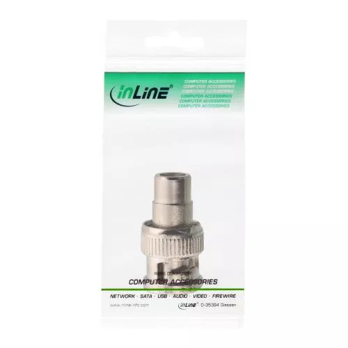 InLine® Video Adapter 1x Cinch Buchse auf BNC Stecker