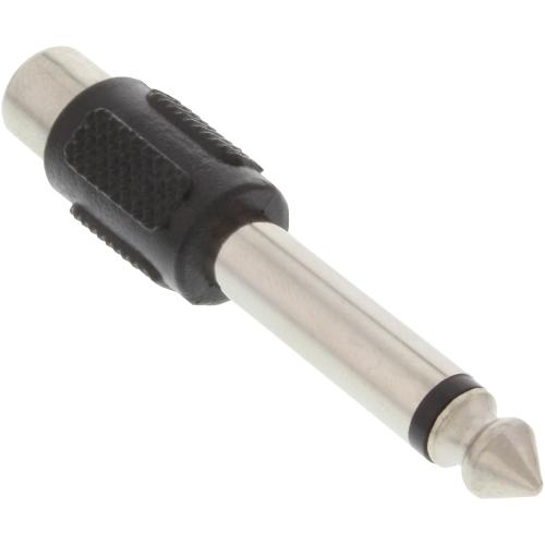 Preview: InLine® Audio Adapter 6,3mm Klinke Stecker auf Cinch Buchse Mono