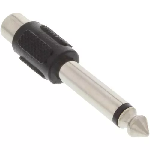 InLine® Audio Adapter 6,3mm Klinke Stecker auf Cinch Buchse Mono