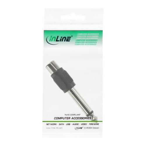 InLine® Audio Adapter 6,3mm Klinke Stecker auf Cinch Buchse Mono