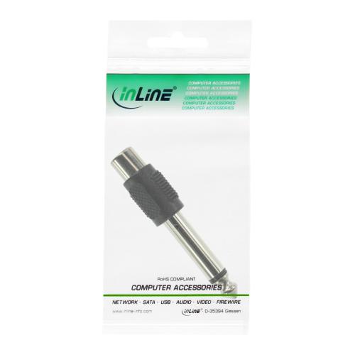 Preview: InLine® Audio Adapter 6,3mm Klinke Stecker auf Cinch Buchse Mono