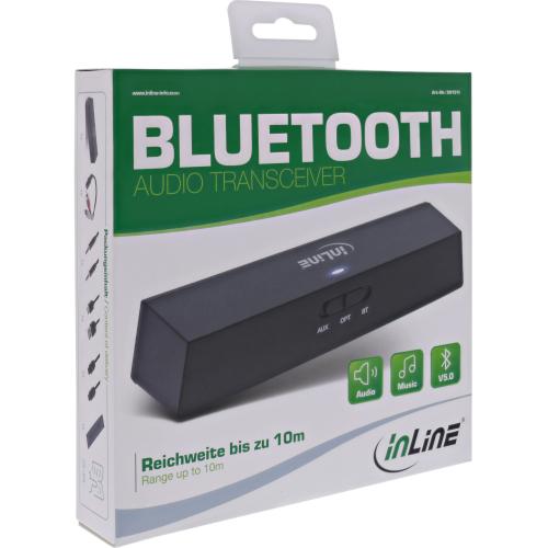 InLine® Bluetooth Audio Transceiver Sender Empfänger BT 5.0 aptX LL Klinke + Toslink