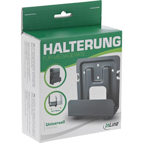 Preview: InLine® Halterung für Mediageräte Streaming Boxen 47-76mm