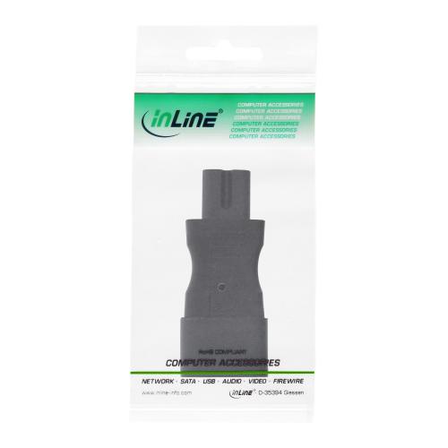 InLine® Netzadapter IEC 60320 C14 C7 3polig Kaltgeräte zu 2polig