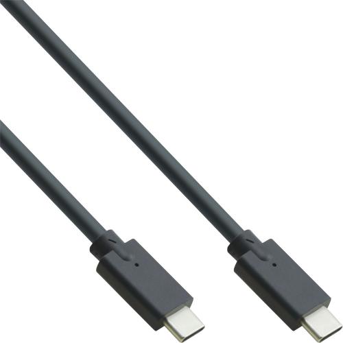 InLine® USB 3.2 Gen.2x2 Kabel, USB-C Stecker/Stecker, schwarz