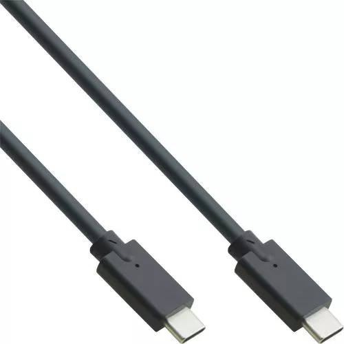 InLine® USB 3.2 Gen.2 Kabel USB Typ-C Stecker Stecker schwarz