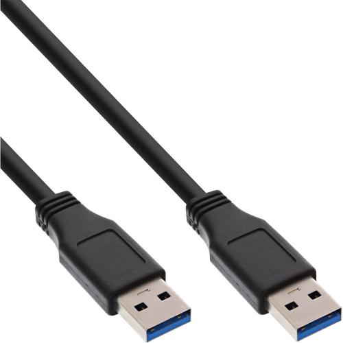InLine® USB 3.2 Gen.1 Kabel, A an A, schwarz