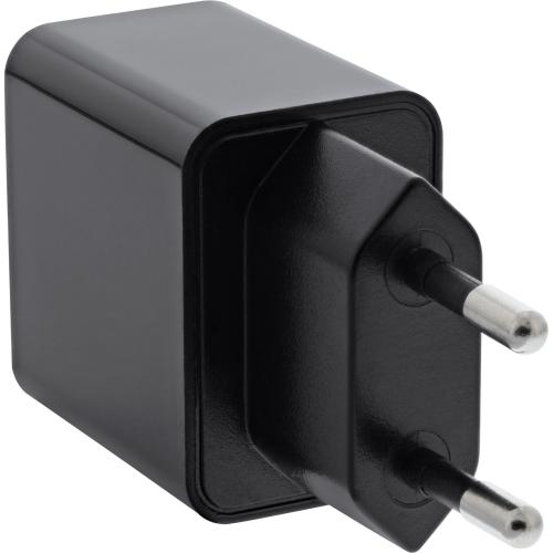 Preview: USB Ladegerät – Single Netzteil, 100-240V auf 5V/2,5A, schwarz