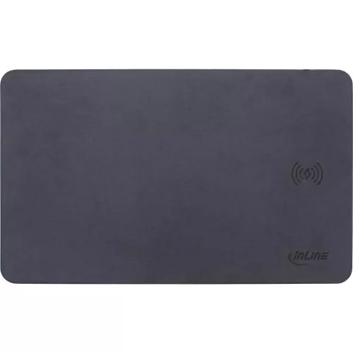 InLine® Maus Pad Qi Wireless Charging 370 x 225 x 7mm schwarz