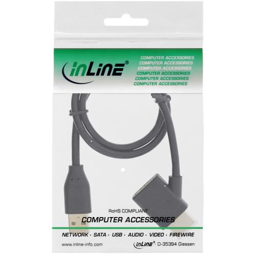 InLine® HDMI Adapter Stecker Buchse mit USB Power Einspeisung 0,5m