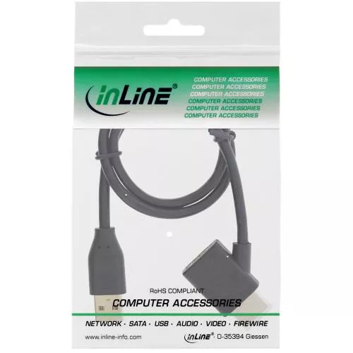 InLine® HDMI Adapter Stecker Buchse mit USB Power Einspeisung 0,5m