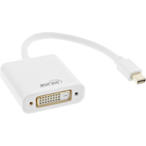 InLine® Mini DisplayPort zu DVI Konverter DVI-D 24+1 Buchse weiß